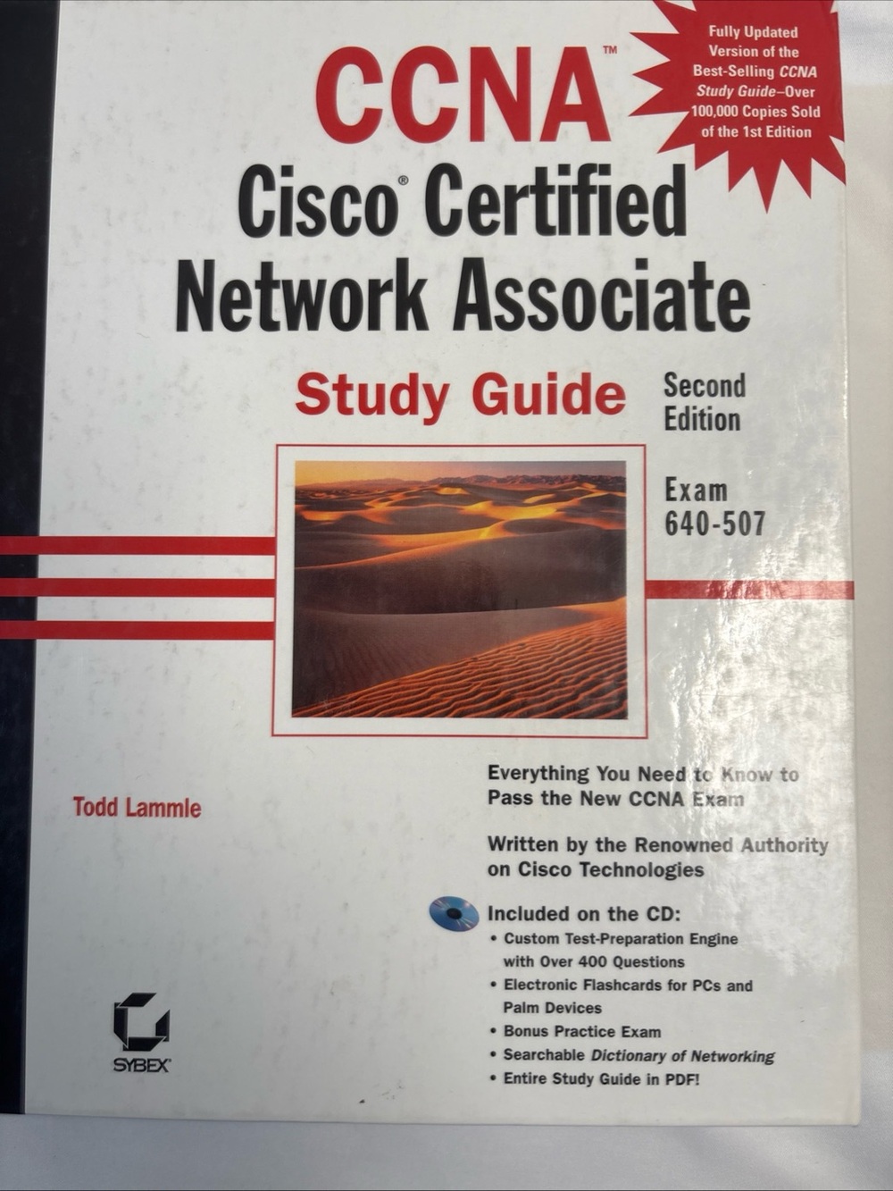 Cisco Study Guide in White and Red Cover